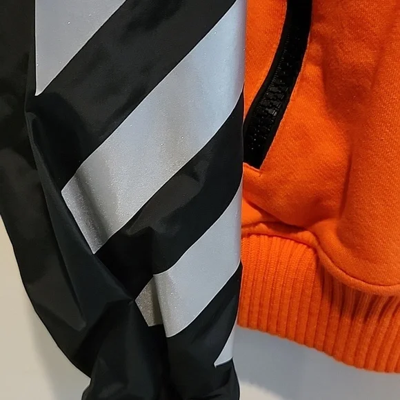 Moncler Off White Rare Orange Hoodie Jacket xxxl - Picture 8 of 16